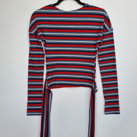 Free People Always With Me Wrap style Long Sleeve Tee EUC!  Size Small - Picture 8 of 13